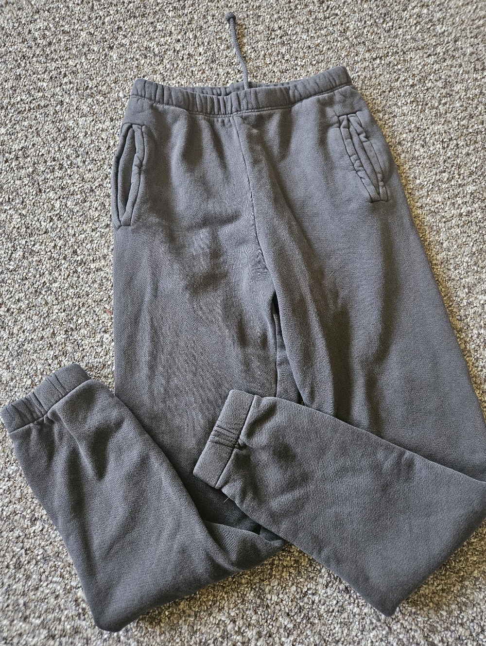 Joah Brown Soft Cotton Joggers Xs/Small With Pockets